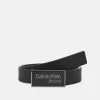 Calvin Klein Jeans LOGO PLAQUE BELT – Gürtel – Black 22