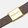 Michael Kors PLAQUE BELT UNISEX – Gürtel – Brown/black 22