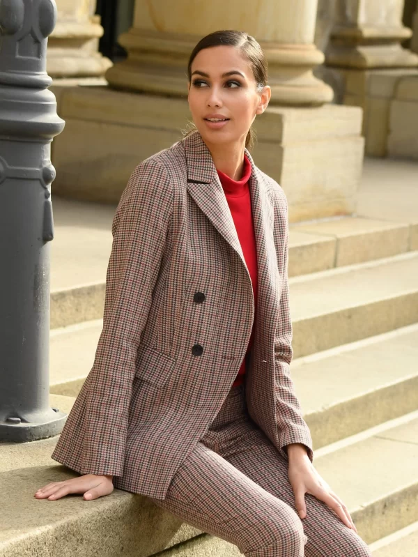 Blazer In Rot, Camel, Schwarz 7
