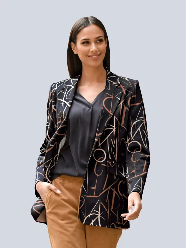 Blazer In Schwarz, Beige 4