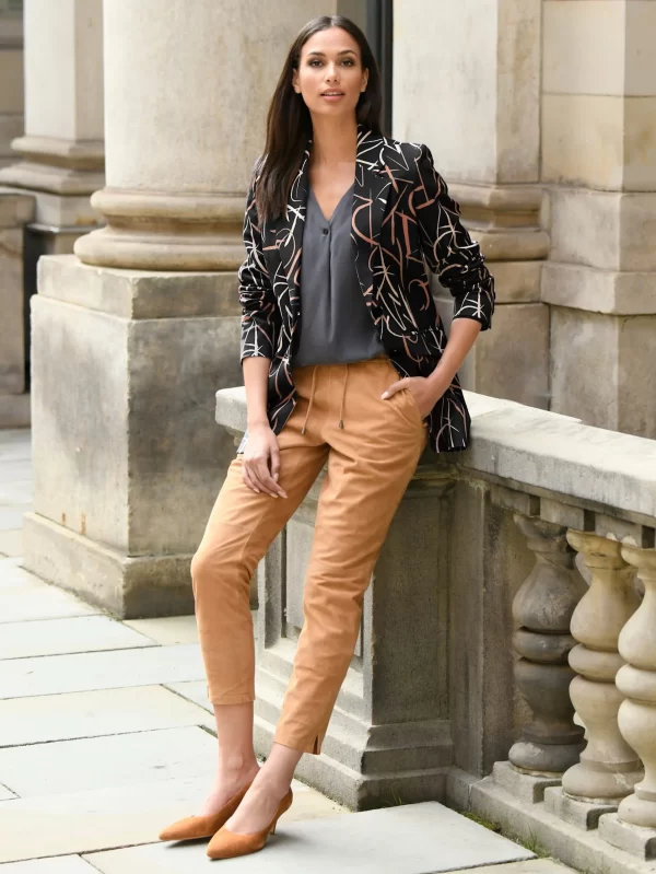 Blazer In Schwarz, Beige 7