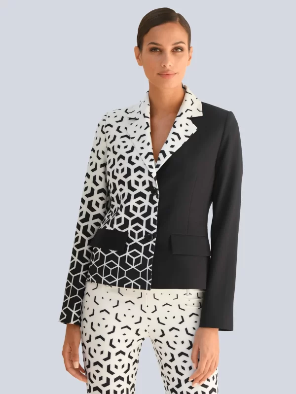 Blazer In Schwarz, Weiß 4