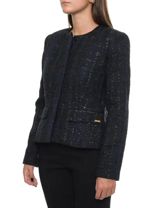 Calvin Klein Blazer In Schwarz/ Dunkelblau 3