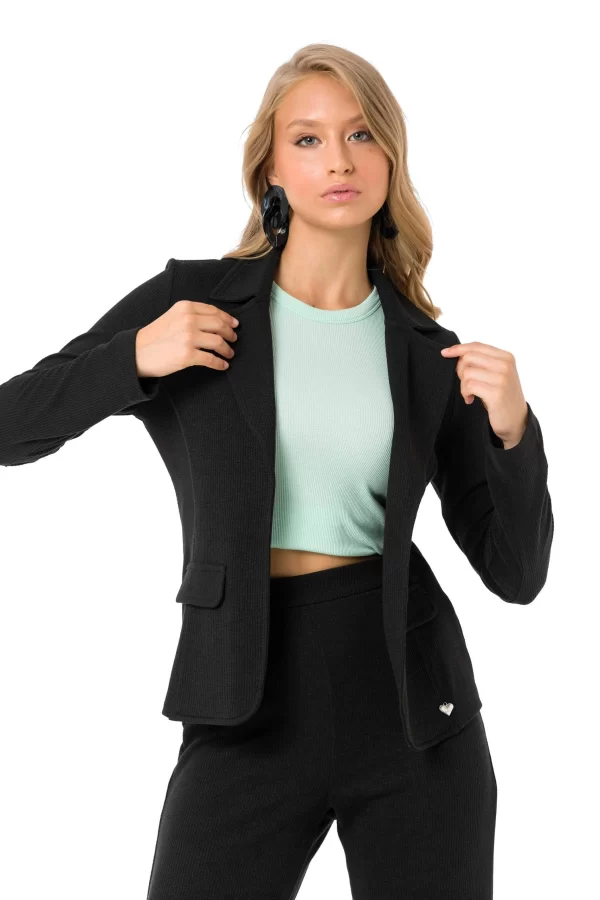 Cipo & Baxx Blazer In BLACK 5