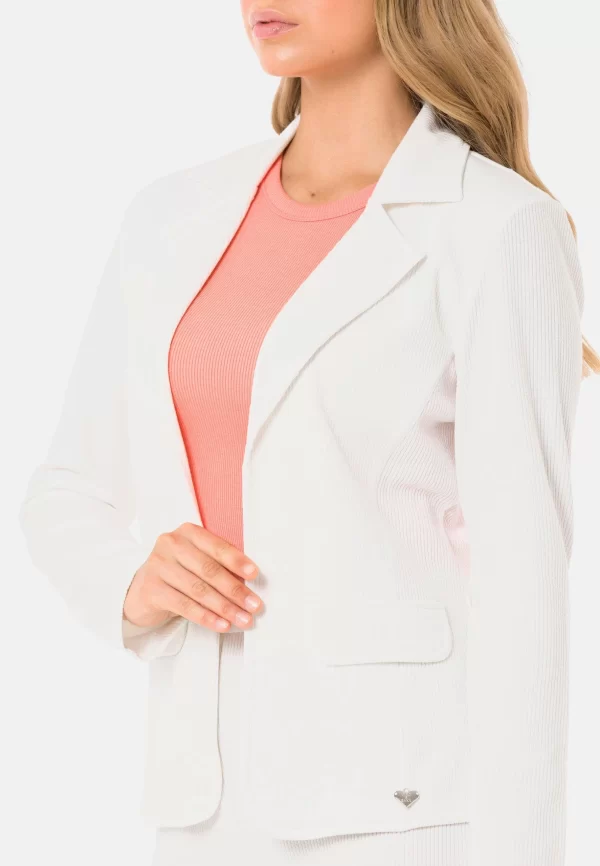 Cipo & Baxx Blazer In ECRU 8