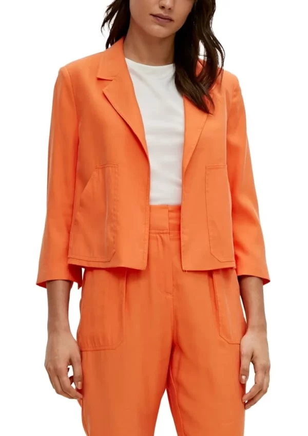 Comma Blazer 3/4 Arm Orange 3