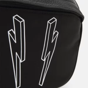 Neil Barrett BOLT CITY BELT UNISEX – Gürteltasche – Black/white 16