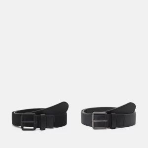 URBAN CLASSICS STRETCH BASIC BELT UNISEX 2 PACK – Gürtel – Black/charcoal 14