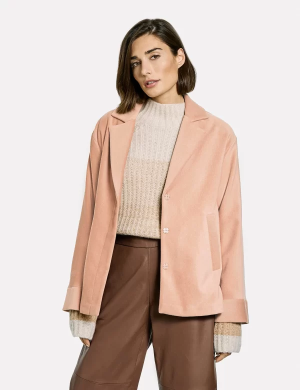 Gerry Weber Blazer Langarm Gefüttert In Camel 1