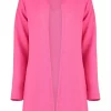 Hailys Strick Blazer Rippstruktur Basic Strickjacke Cardigan SANDY In Pink 17