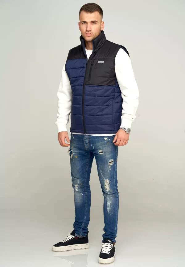 Jack & Jones Steppweste – JCOINFINITY VEST In Navy Blazer 5