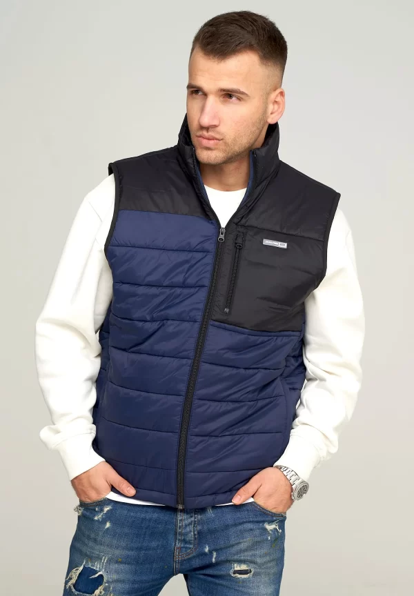 Jack & Jones Steppweste – JCOINFINITY VEST In Navy Blazer 1
