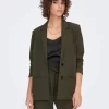 JACQUELINE DE YONG Eleganter Langarm Blazer Basic Business Cardigan JDYLOUISVILLE In Braun 16