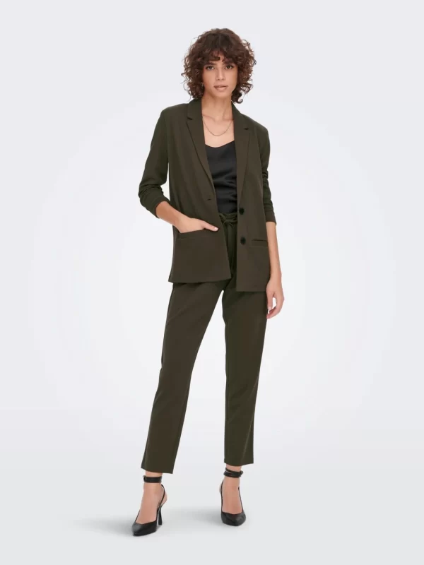 JACQUELINE DE YONG Eleganter Langarm Blazer Basic Business Cardigan JDYLOUISVILLE In Braun 4