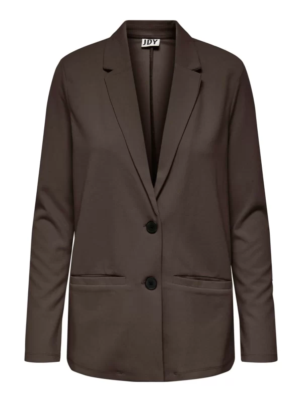 JACQUELINE DE YONG Eleganter Langarm Blazer Basic Business Cardigan JDYLOUISVILLE In Braun 8