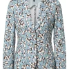 Blazer In Hellblau Ecru 17