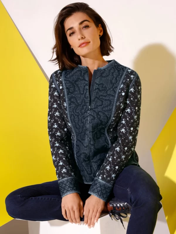 Blazer In Blau, Schwarz 7