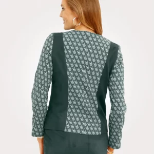 Blazer In Dunkelgrün, Ecru 14