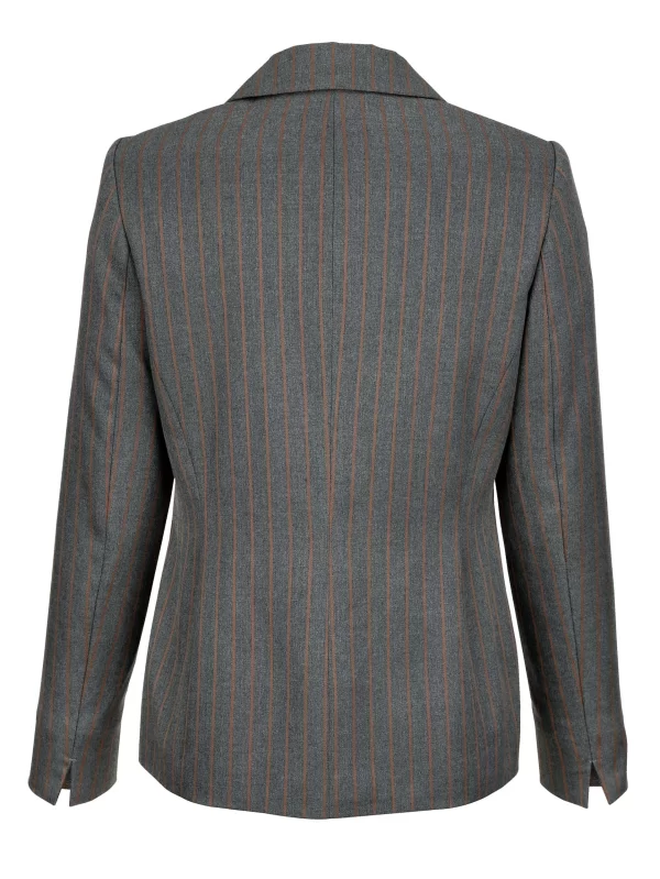 Blazer In Grau, Cognac 3