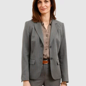 Blazer In Grau, Cognac 12