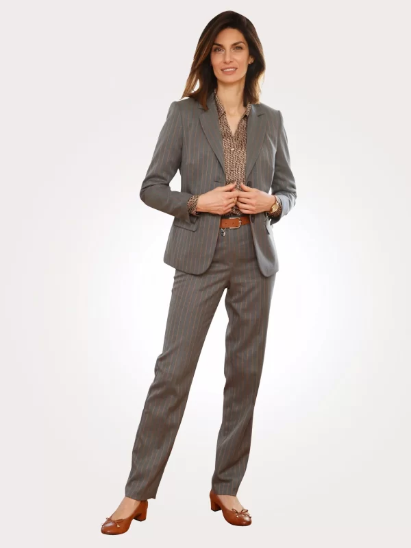 Blazer In Grau, Cognac 5