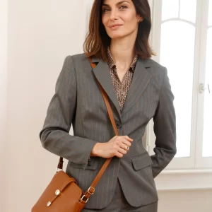Blazer In Grau, Cognac 16