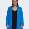 ONLY CARMAKOMA Oversized Blazer Übergröße Business Cardigan Plus Size CARTHEA In Blau-2 17