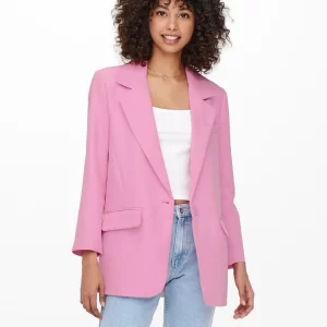 ONLY Klassischer Blazer Fuchsia Pink 10