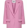 ONLY Klassischer Blazer Fuchsia Pink 19