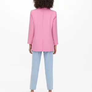 ONLY Klassischer Blazer Fuchsia Pink 12