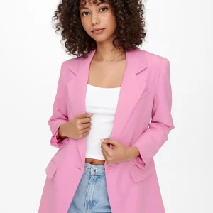 ONLY Klassischer Blazer Fuchsia Pink 16