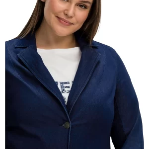 Sheego Sweat-Blazer In Dark Blue Denim 7