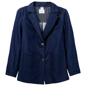 Sheego Sweat-Blazer In Dark Blue Denim 9
