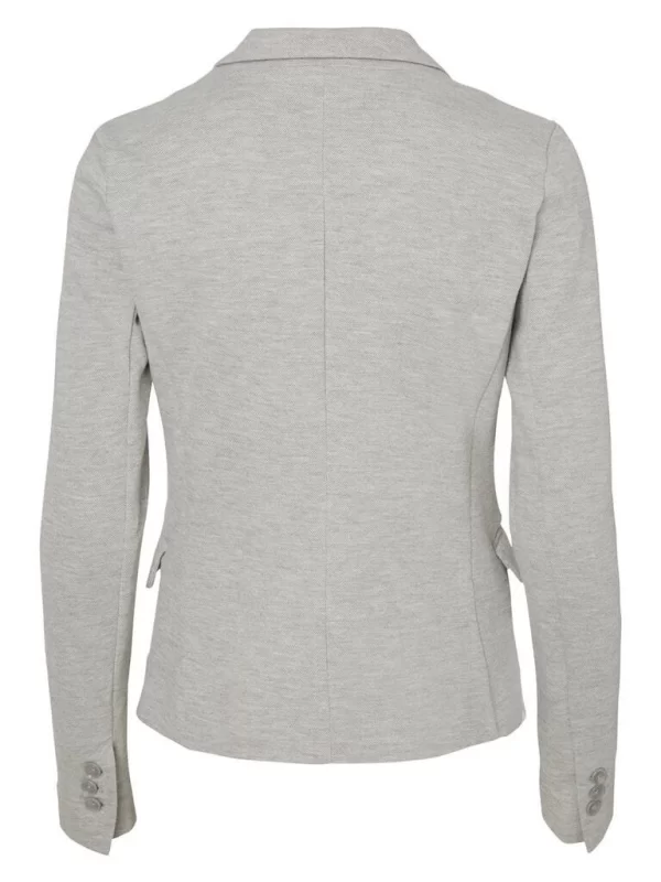 Vero Moda Blazer In Light Grey Melange 4