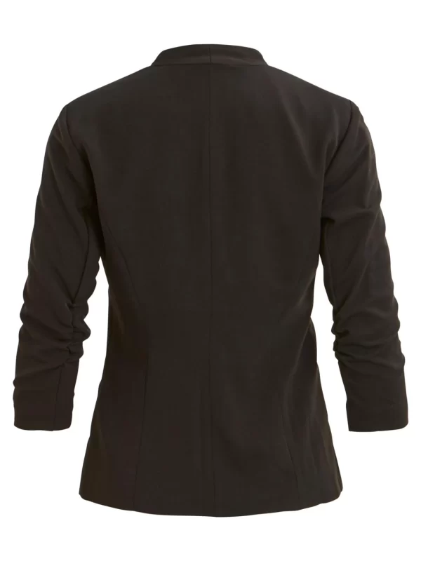Vila 3/4 Ärmel Blazer Legere Business Basic Jacke VIHER In Schwarz 8
